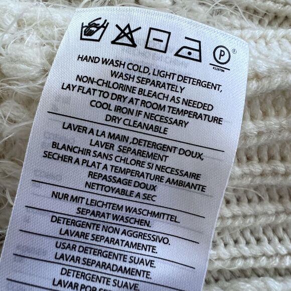 Volcom Sweater Womens XS Small White Fringe Open Front Long Cardigan 80741511 - Picture 12 of 16